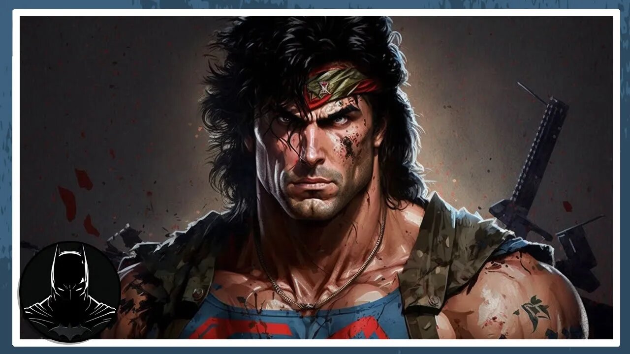 DC Comics vs Rambo. Art vs AI. Midjourney v4