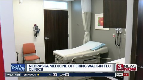 Walk-in flu clinics open as Nebraska is hit hard