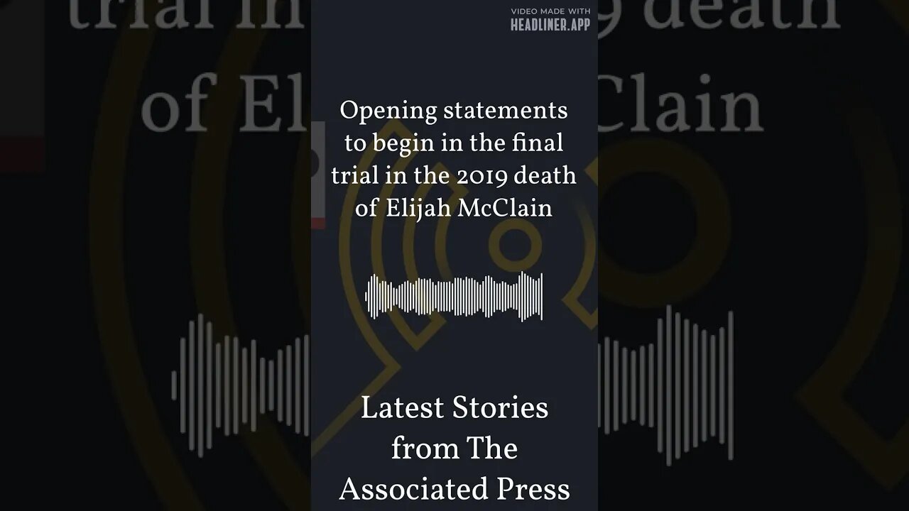 Opening statements to begin in the final trial in the 2019 death of Elijah McClain | Latest...