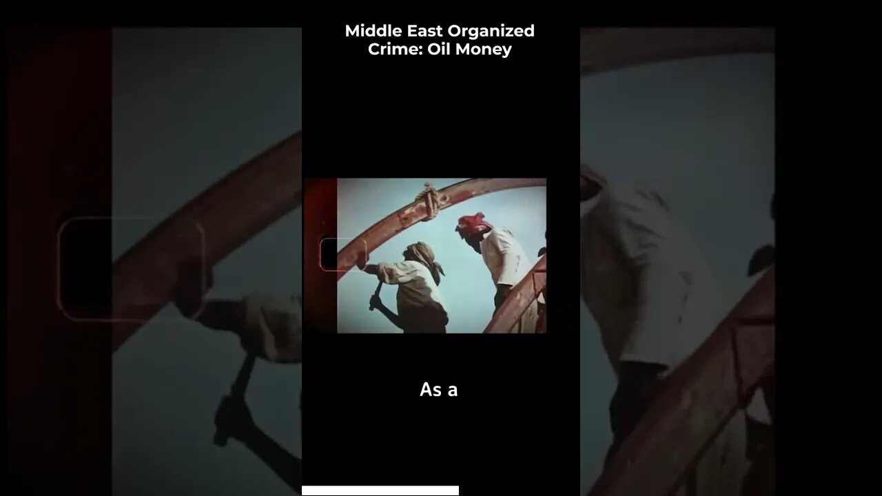 middle east organized crime oil money