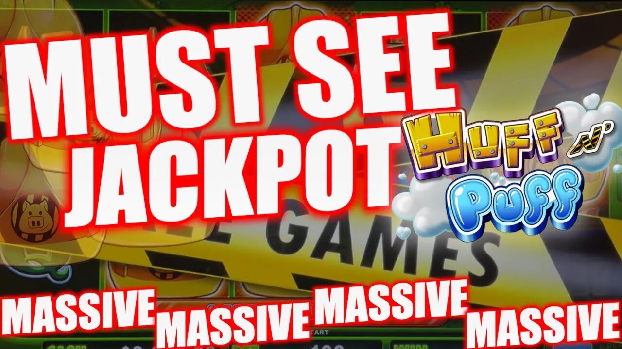 WATCH WHAT HAPPENS WHEN YOU BET $100 A Spin on HIGH LIMIT Huff N Puff!