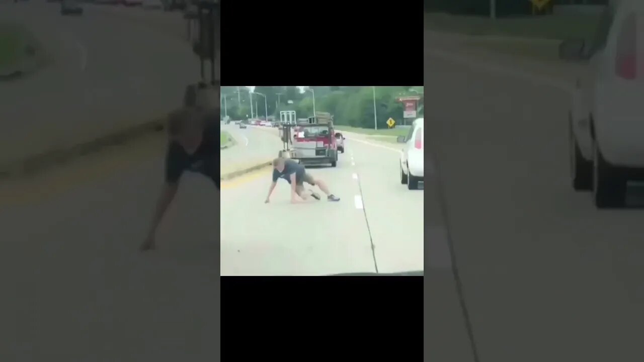 Guy who hit his jaw while in the middle of the road