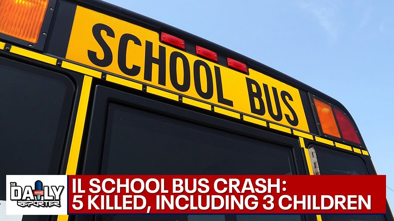 Five killed in bus crash, including three children