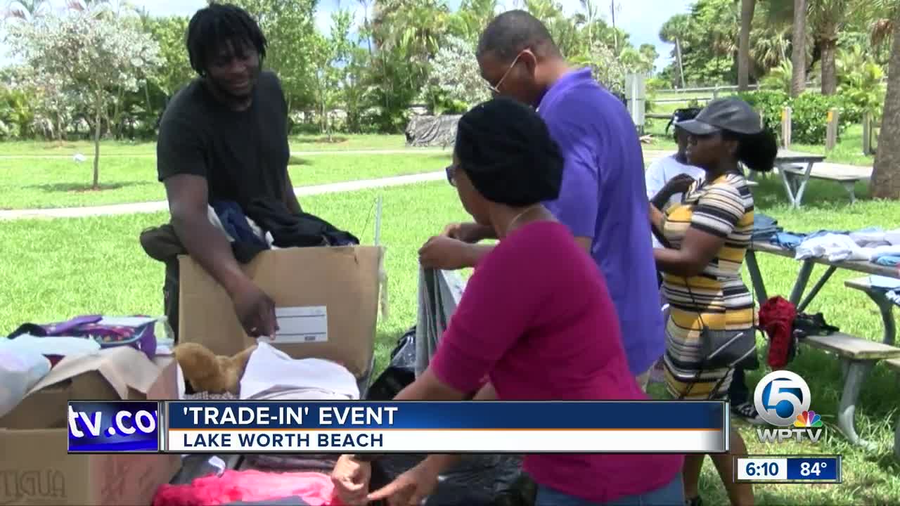 "Trade-in" event held for homeless in Lake Worth Beach