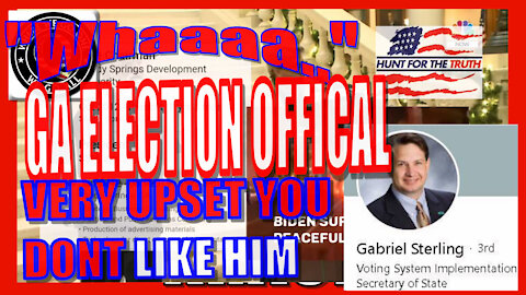 HOW YOU KNOW WE'RE WINNING! GA Election Official CRIES Because People are Protesting Him