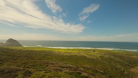 The view from the Amtrak Coast Starlight.