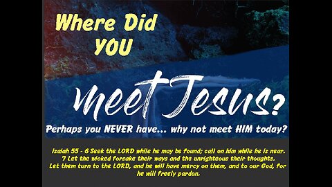 Meeting Jesus