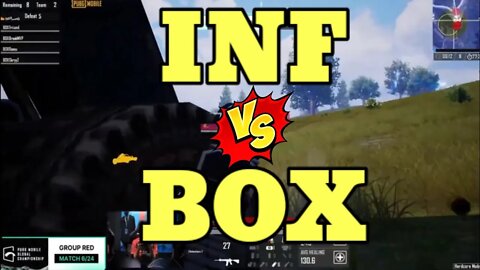 😱INF vs BOX final battle both in impossible situation to get wwcd #pmgc #pubgmobile #sergiogaming