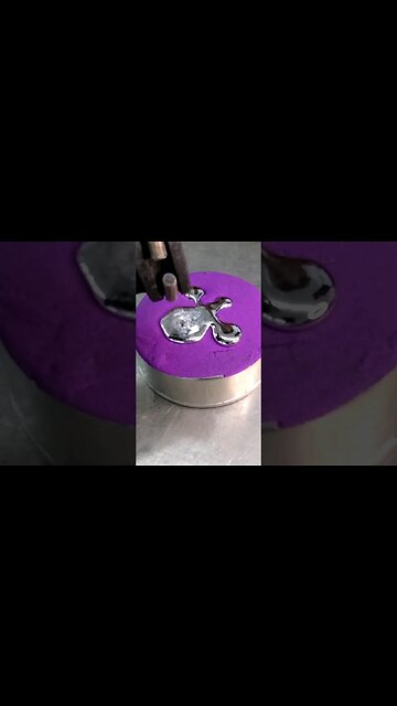 Sand Casting using Kinetic Sand #shorts