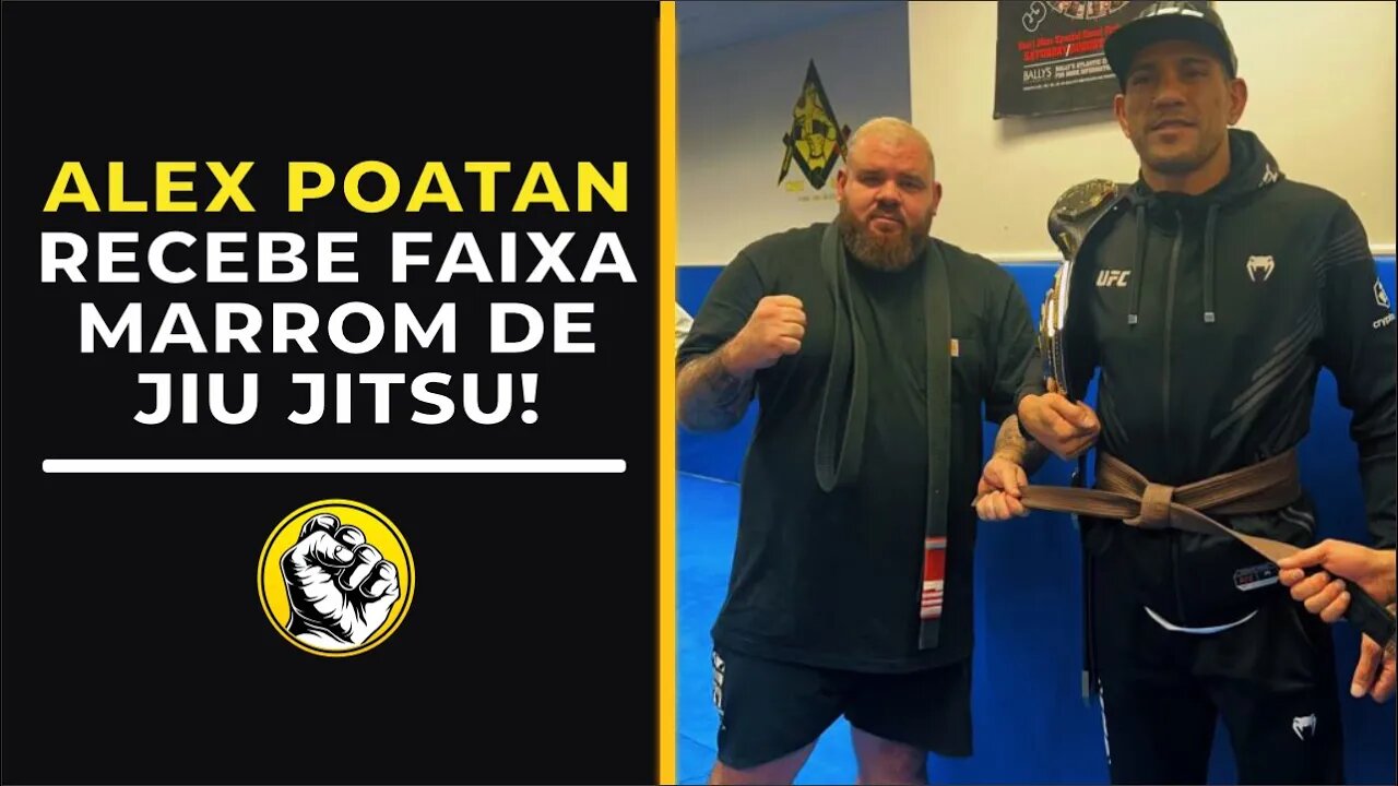 ALEX POATAN RECEBE FAIXA MARROM DE JIU JITSU!