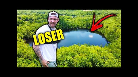 This TINY HIDDEN Pond is LOADED with FISH!!! - But MY Girlfriend Catches them ALL