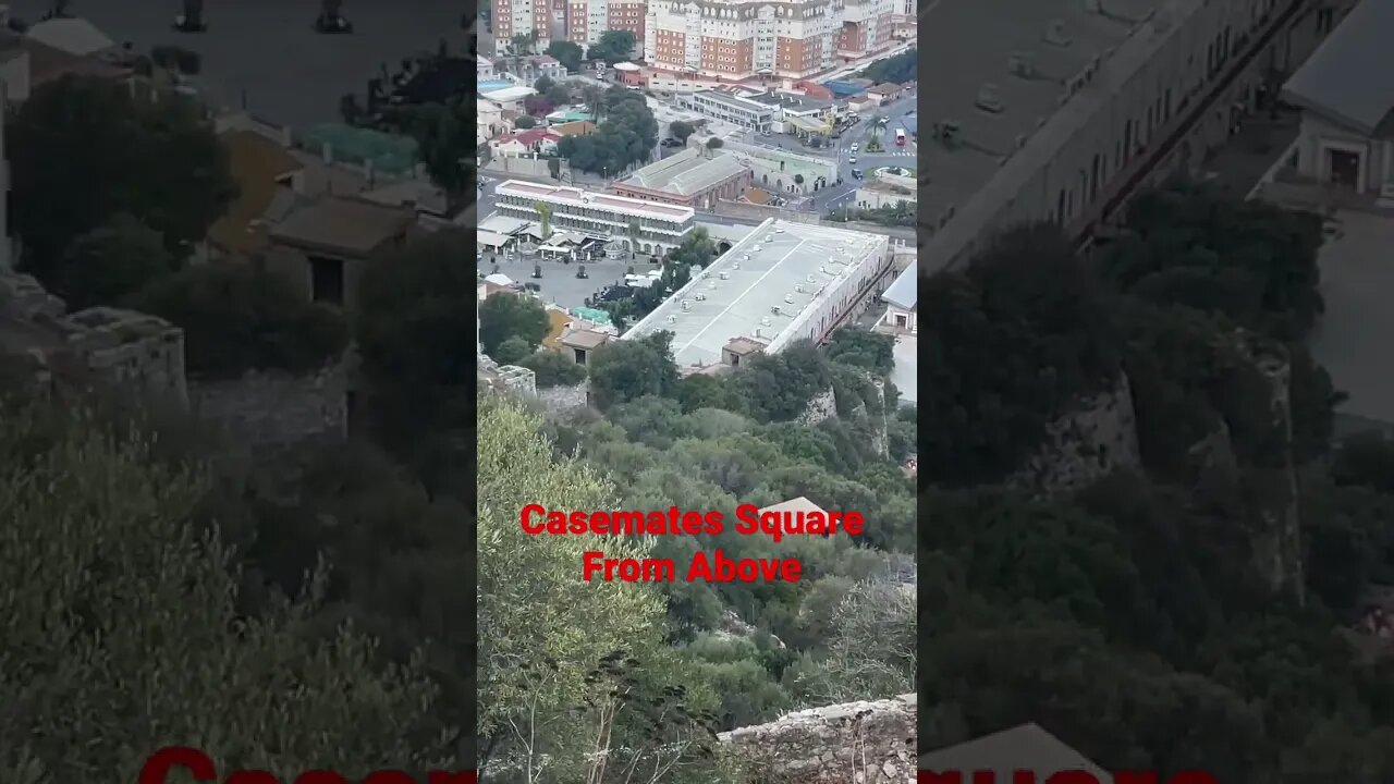 Casemates Square Gibraltar from Above #shorts