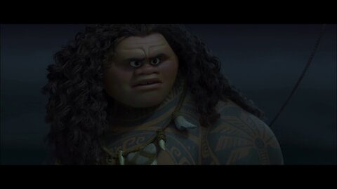 Moana (2016) - Maui Leaves Scene