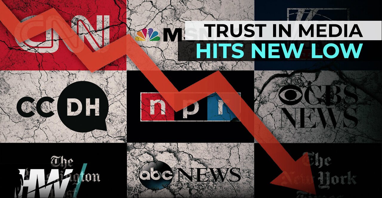 TRUST IN MEDIA HITS NEW LOW-“WHO SAW THAT COMING??”