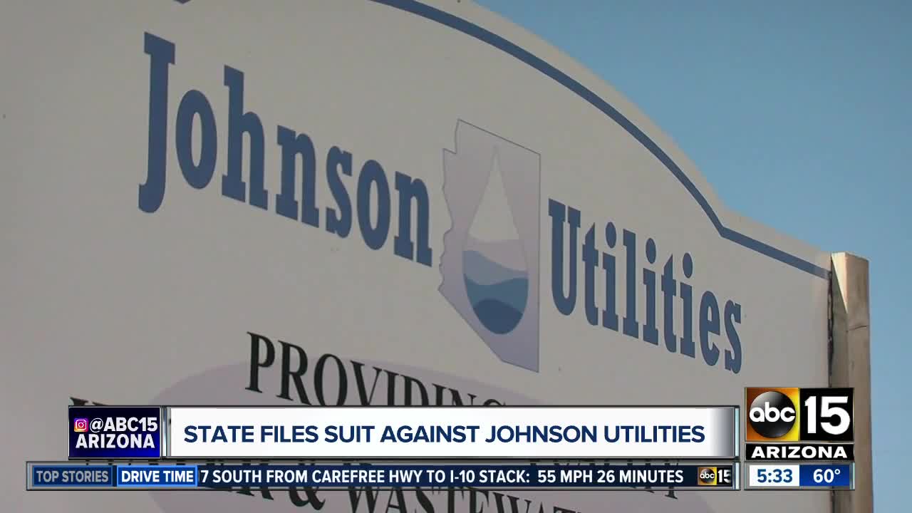 State files suit against Johnson Utilities