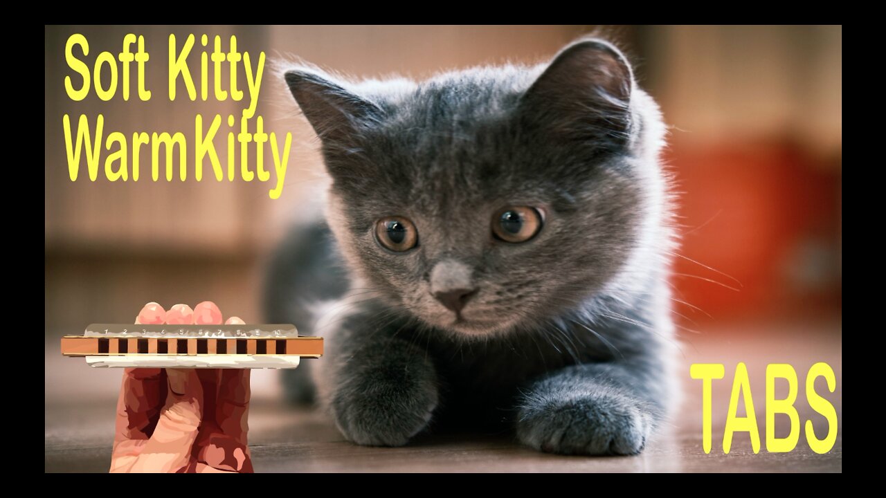 Harmonica TABS for Soft Kitty Warm Kitty on a Diatonic Harmonica