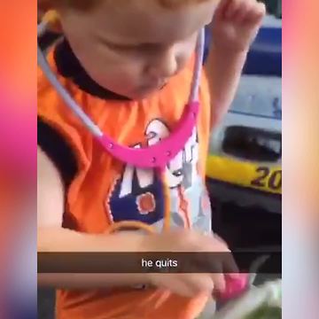 Tot Boy Freaks Out Over A Toy Lizard