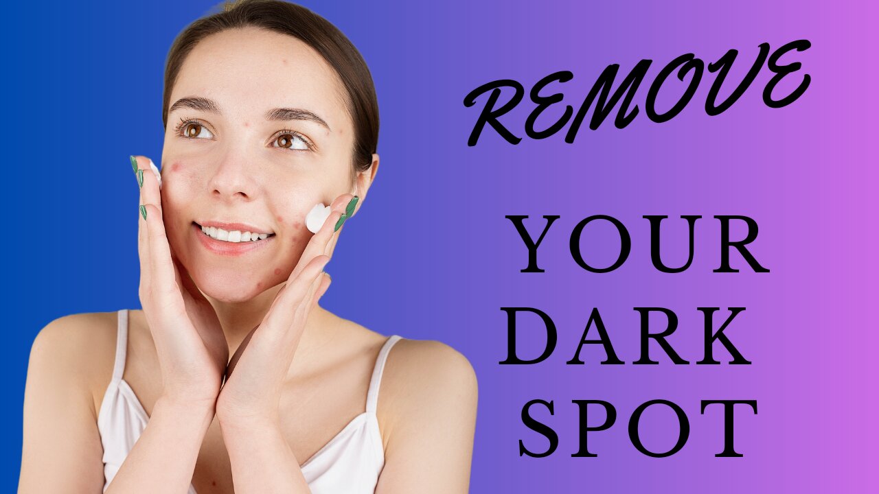 How to remove pimple and dark spot.