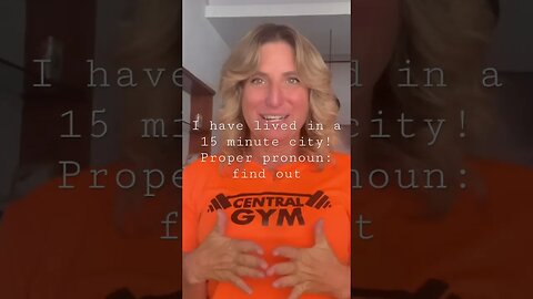 I lived in a fifteen minute city! Watch this short to discover the proper pronoun for it!