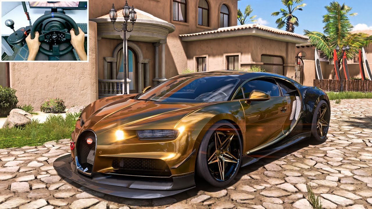 1400HP Bugatti Chiron - Forza Horizon 5 | Thrustmaster T300RS Gameplay