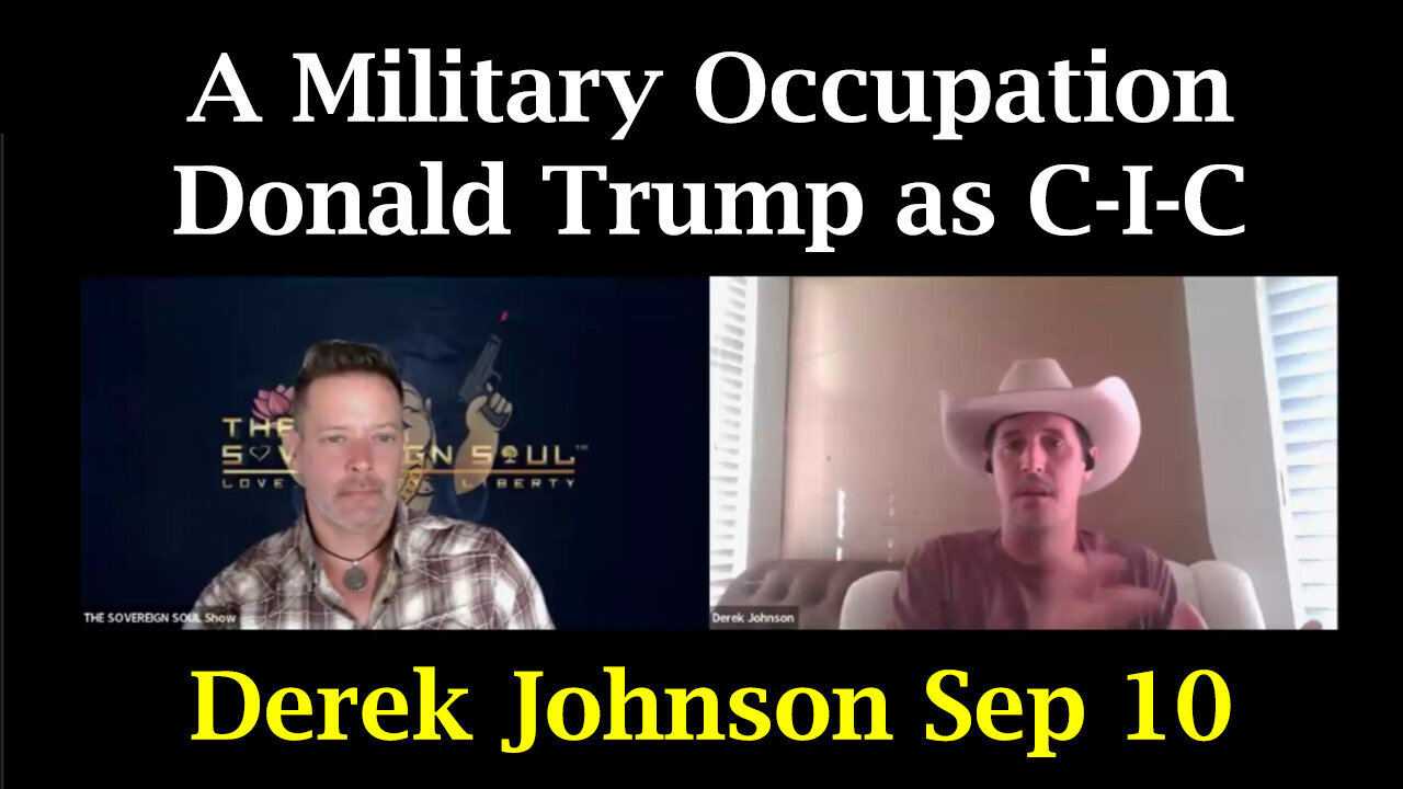 Derek Johnson HUGE - A Military Occupation, Trump As Commander In Chief - 9/12/24..