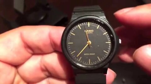 Casio MQ24-1E Black Resin Watch