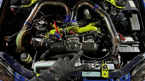 2002 wrx gets custom down pipe 🔥