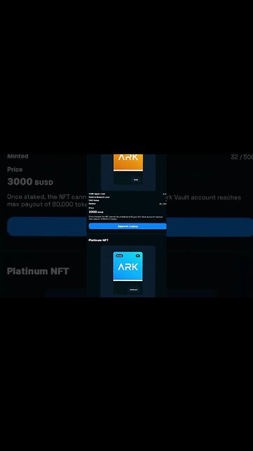 #Arkfi NFTs are Printing and Limited #cryptocurrency #bsc #passiveincome #busd #arkcrypto #nft