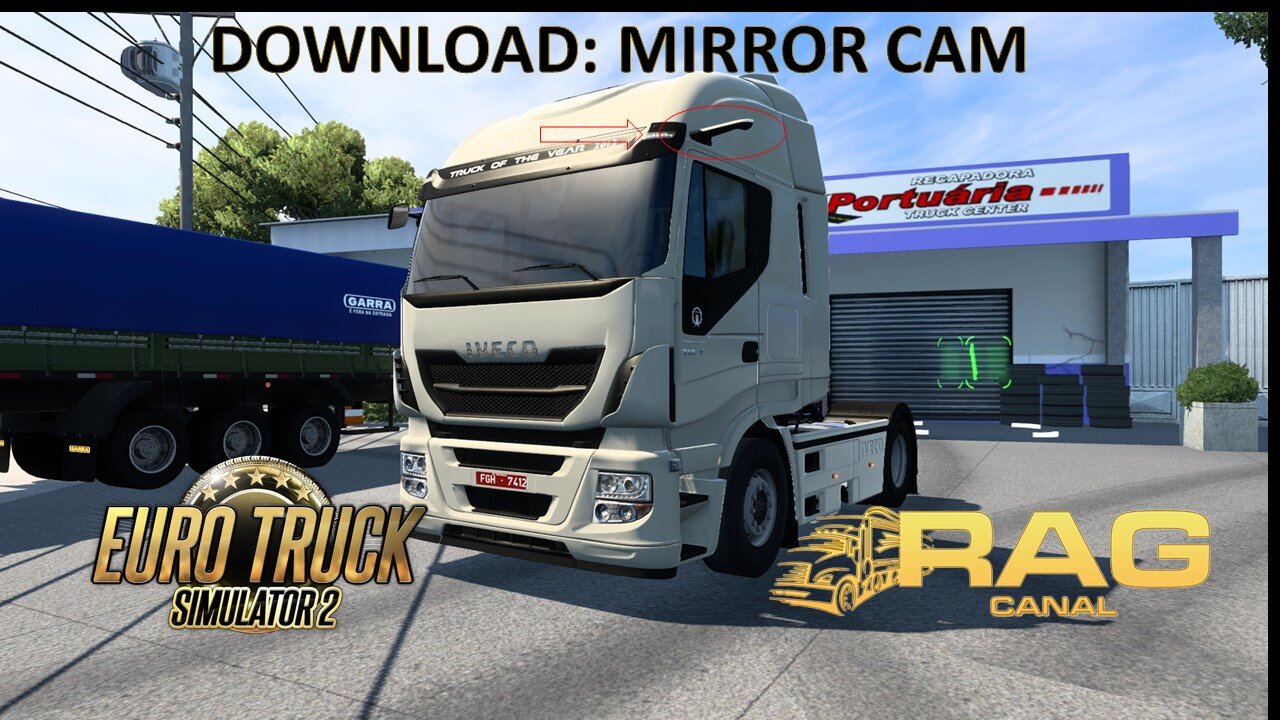 100% Mods Free: Mirror Cam para Todos os Caminhões