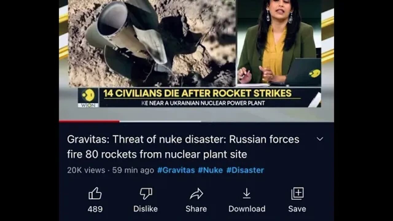 Threat of nuclear disaster ?(!!!!!) 'Russian rockets, more U.S. aid to Ukraine' @DaamnTalk @Gravitas