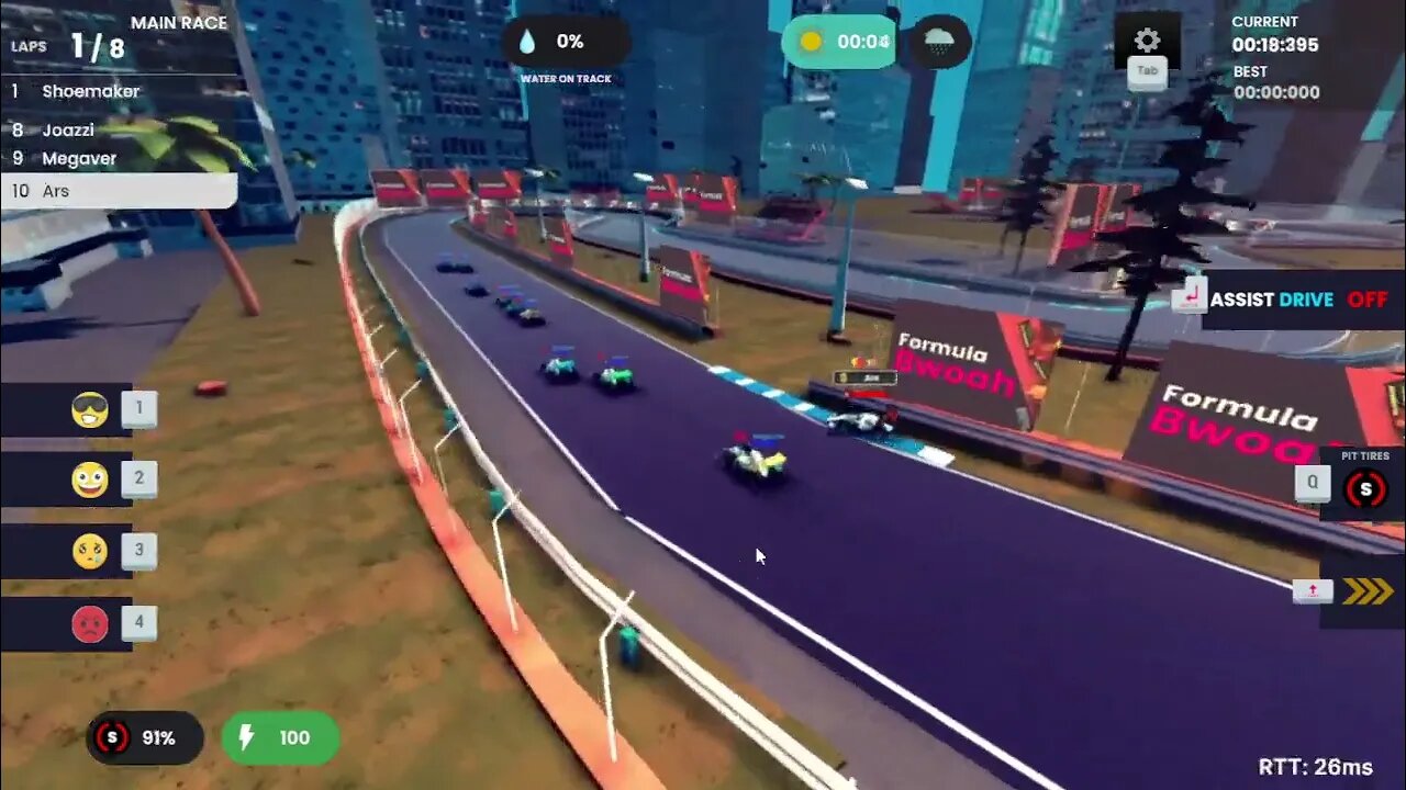 Formula Bwoah (free on Steam, gameplay)