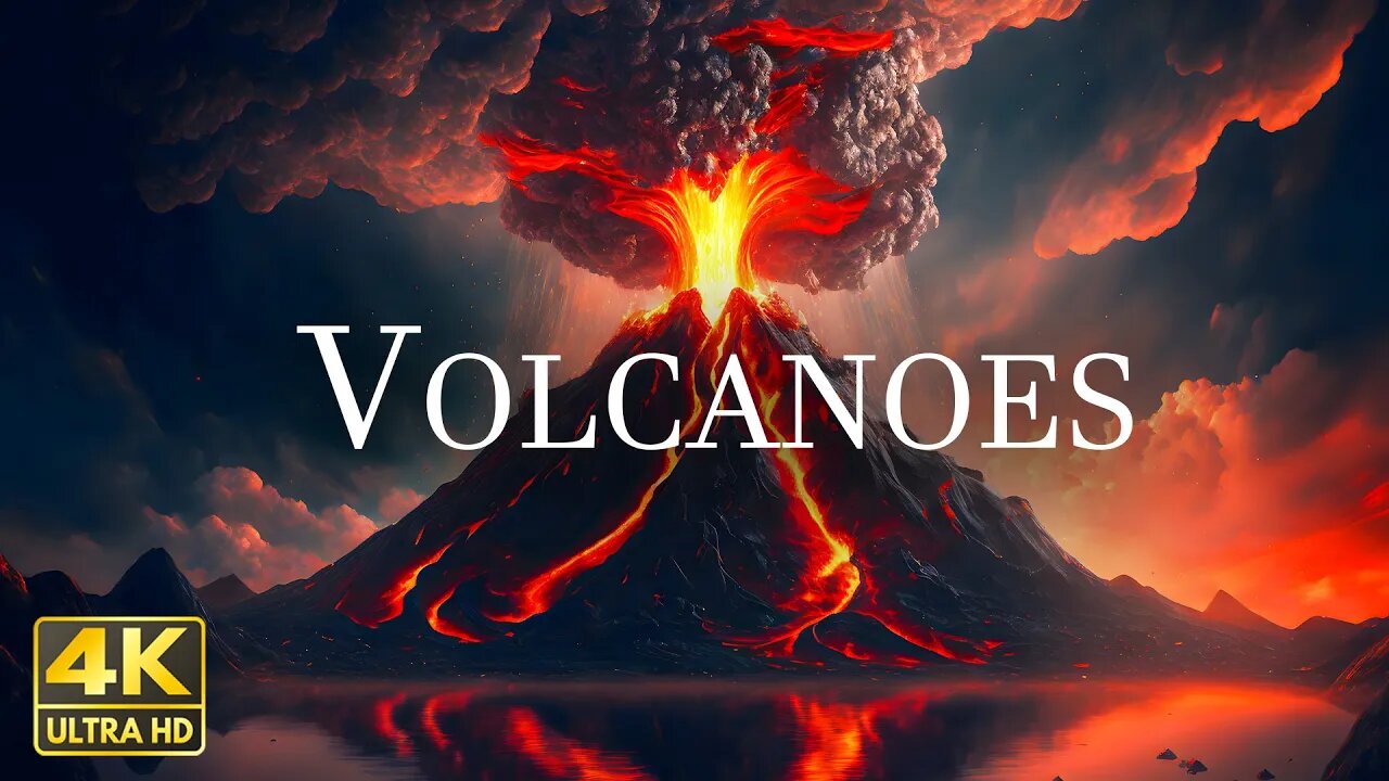 Volcanoes of the World | Volcanoes & lava 4K - Scenic Relaxation Film with Inspiring Music