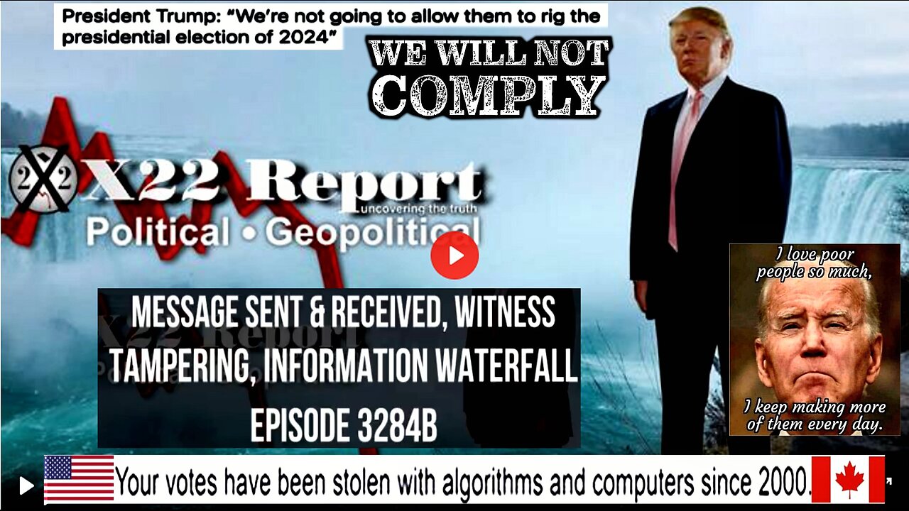 Ep 3284b - Message Sent & Received, Witness Tampering, Information Waterfall