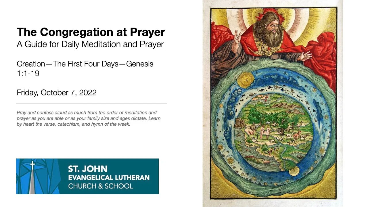 Creation—The First Four Days—Genesis 1:1-19