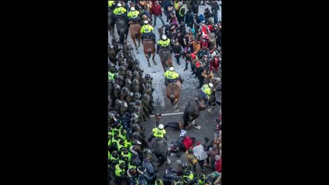 Canadian Federal Liberals Footage During The Ottawa Trucker Protests