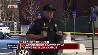 Person stabbed multiple times near University of Michigan, police looking for 2 suspects