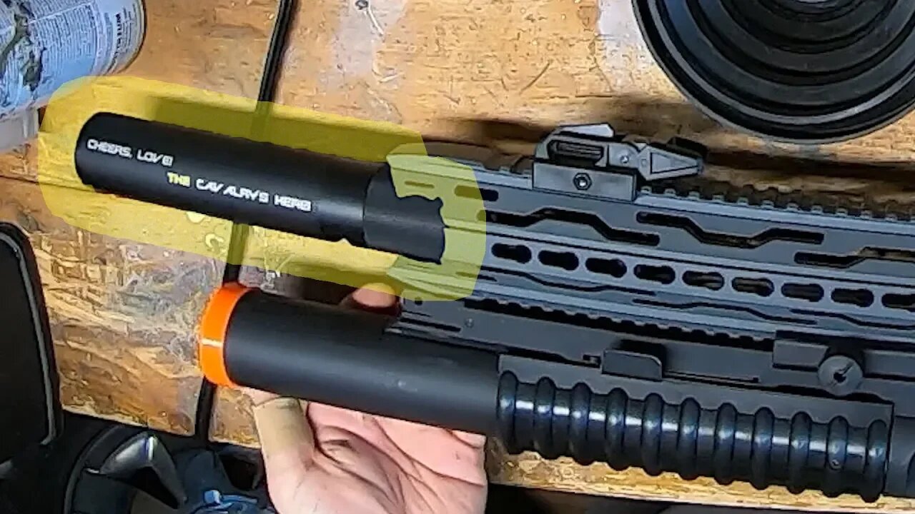 Equipping the Kings Arms Eagle Force Mock Silencer Tracer Unit - CWG's Crafting Table