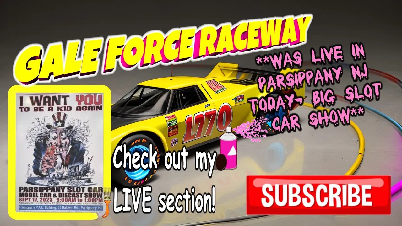 Gale Force Raceway was LIVE from Parsippany Slot car show 9/17!! #slotcars