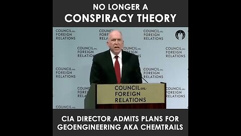 CIA director admits plans for geoengineering weather modification.