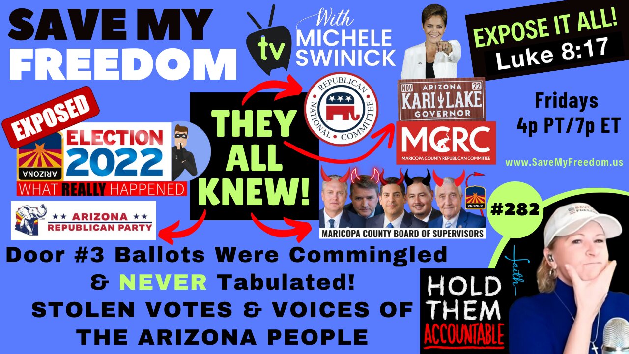 #282 NEW ELECTION FRAUD In Maricopa County – Door #3 Ballots Were Commingled & NEVER Tabulated…STOLEN VOTES & VOICES Of The AZ People + AZGOP, MCRC, RNC & Kari Lake's Team ALL KNEW IT!