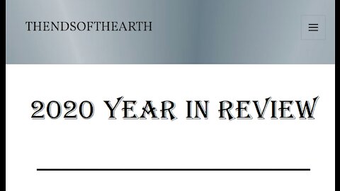 2020 Year in Review pt 2...