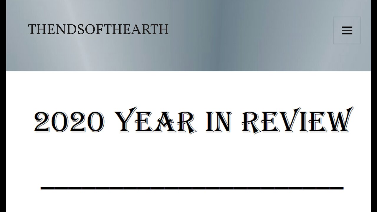 2020 Year in Review pt 2...