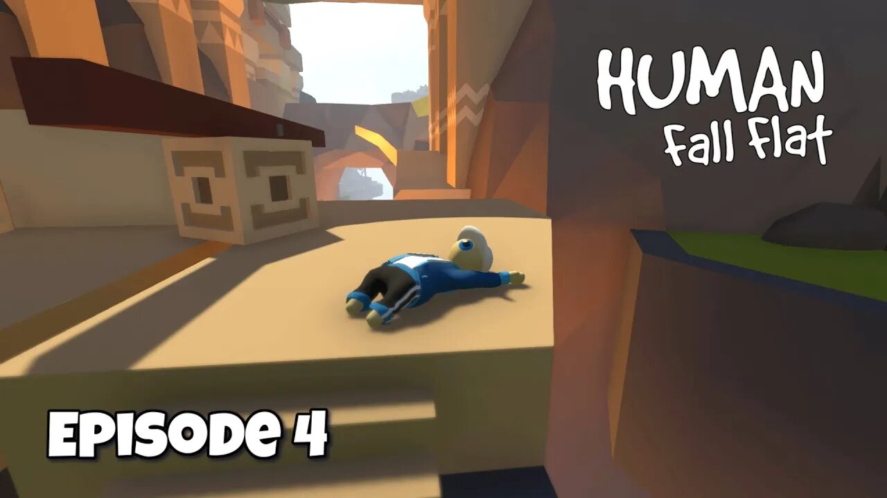 Crazy Boulder Ride! Human Fall Flat Aztec [Episode 4]