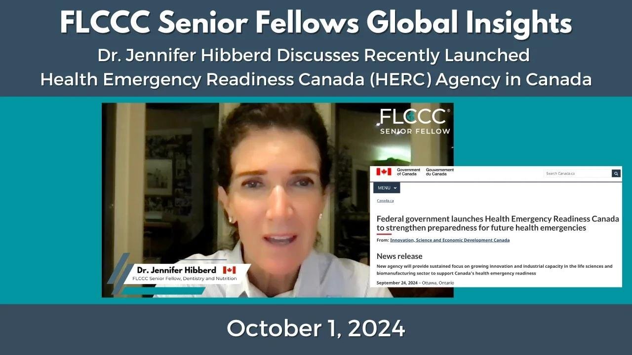 Canadian Government Launches New Health Emergency Readiness Canada (HERC) Agency: Dr. Jennifer Hibb