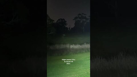 Olight Seeker 4 Pro: 200m beamshot