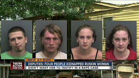 Deputies: Four people kidnapped Ruskin woman