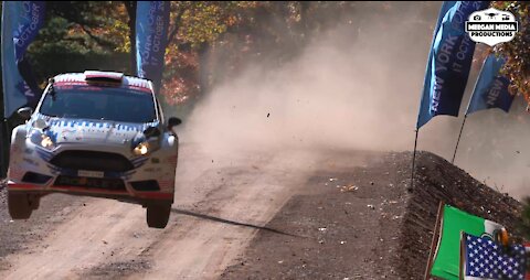 New York Forest Rally Massive Jump