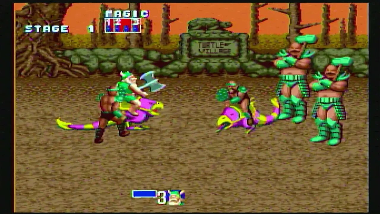 Classic Sega Genesis Side Scroller - GOLDEN AXE