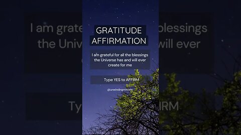 Does your affirmations include gratitude? #gratitude #positivity #motivation #affirmations #manifest