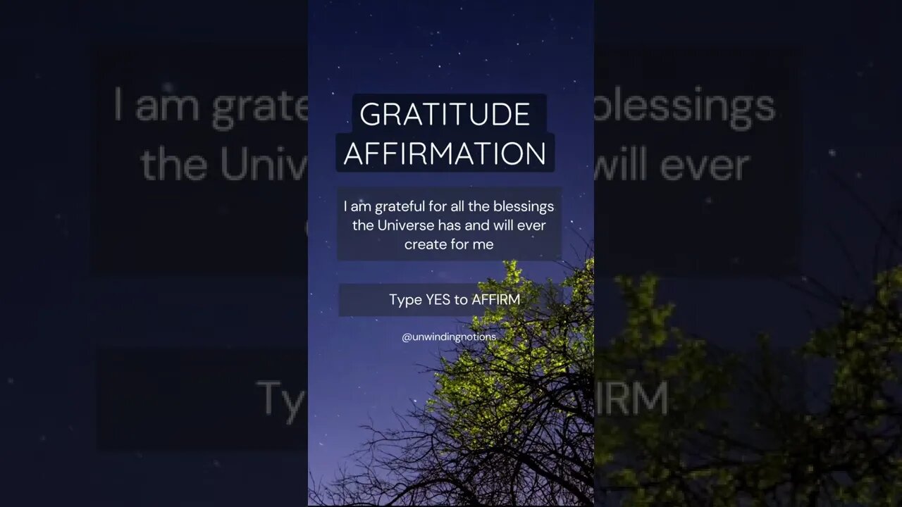 Does your affirmations include gratitude? #gratitude #positivity #motivation #affirmations #manifest